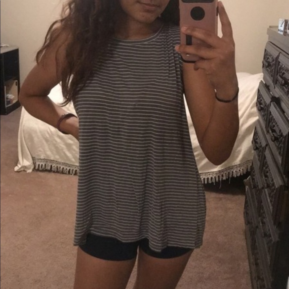 Cute open back shirt